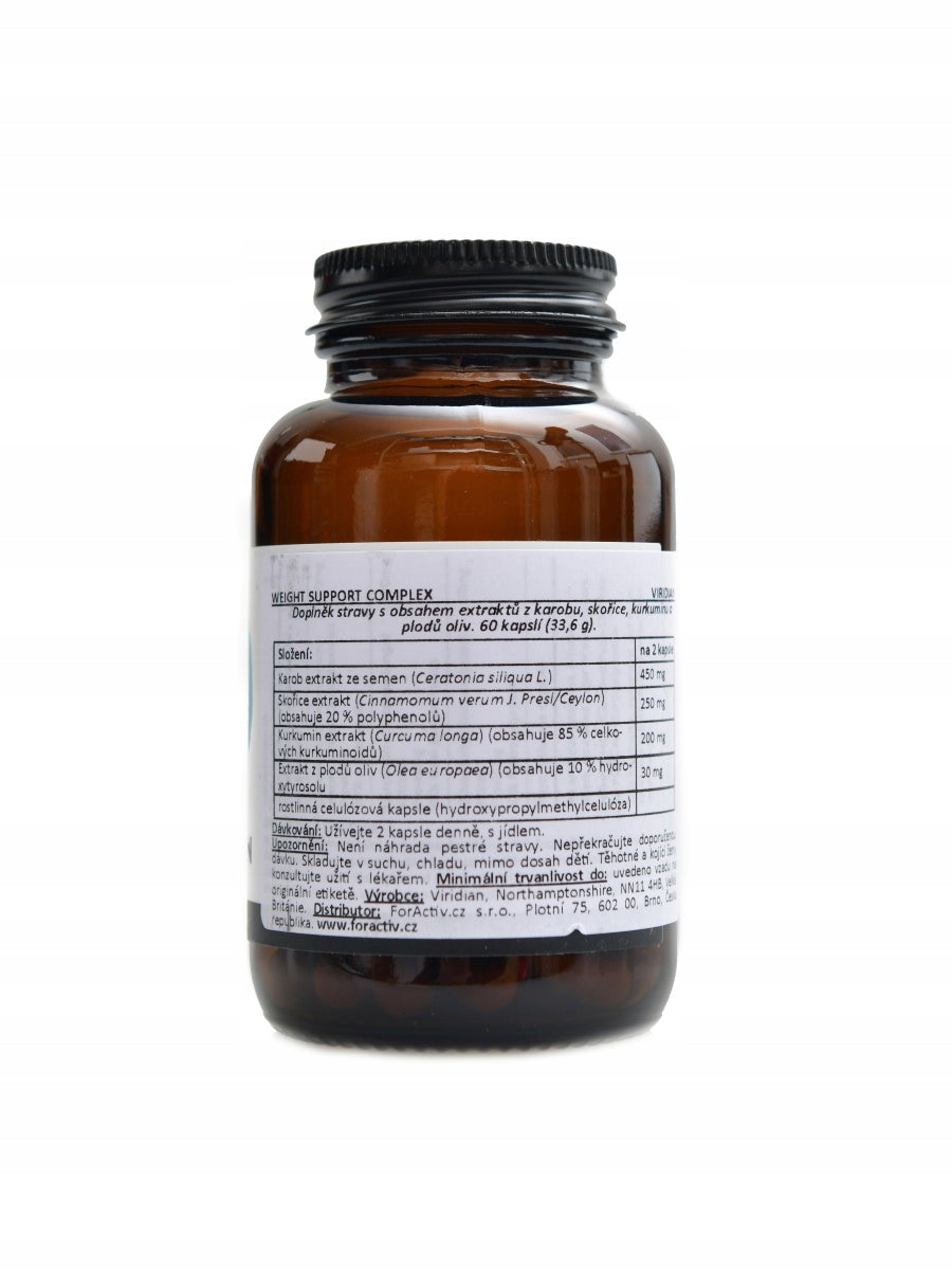 Viridian Weight Support Complex 60 kapslí Expiration date at least six months from the date of purchase