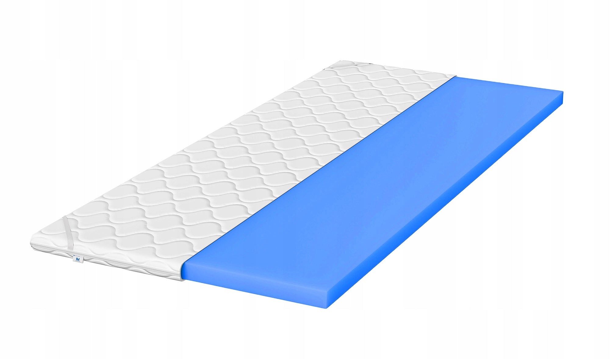 Visco mattress topper 80x200 mattress topper 7cm with cover H2 Brand Nowoczesne Materace