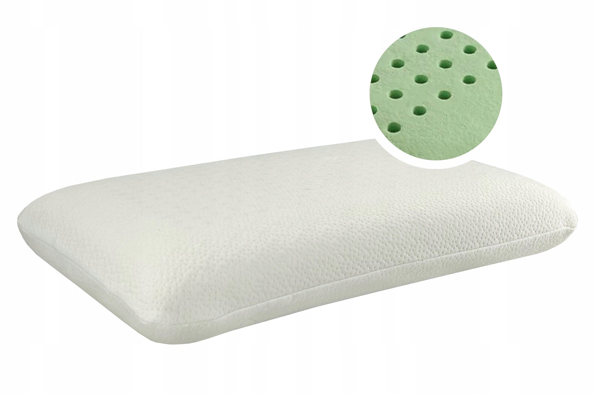 Visco memory GREEN LINE pillow, soft, aloe, 64 cm