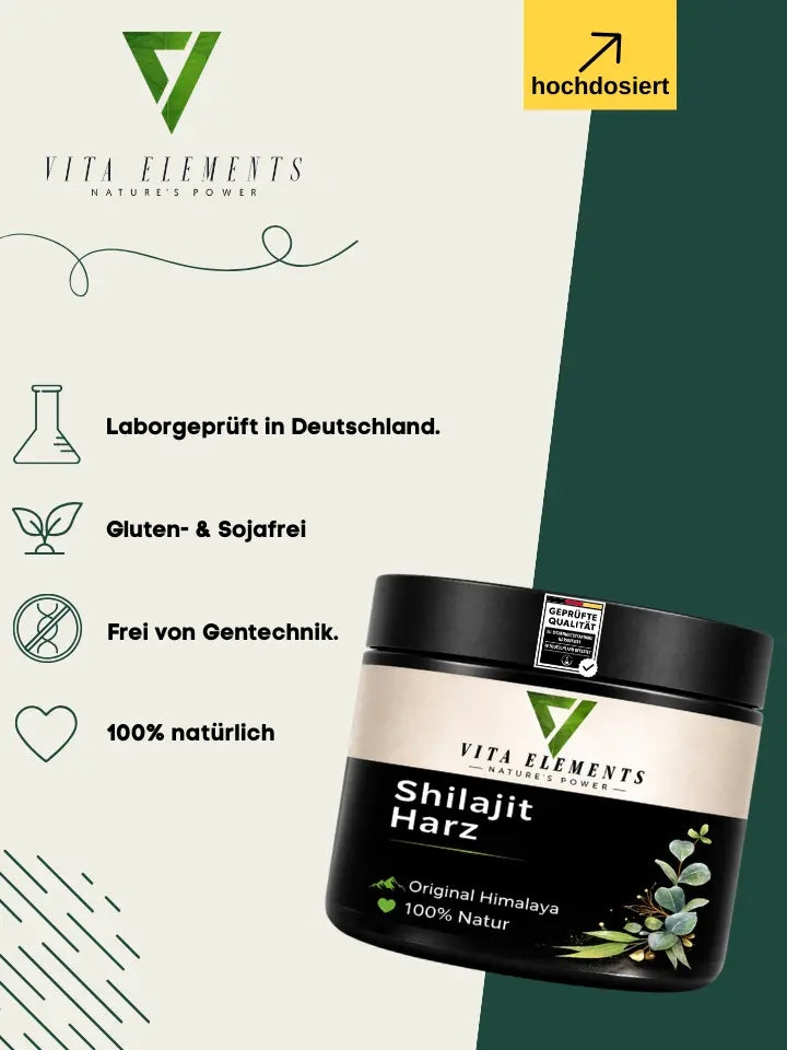 Vita Elements Dietary Supplement Shilajit Resin 50g Packaging status original