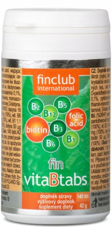 VitaBtabs Fin FINCLUB complex of vitamins with gr B biotin folic acid 140 tabl EAN (GTIN) 6428300006081