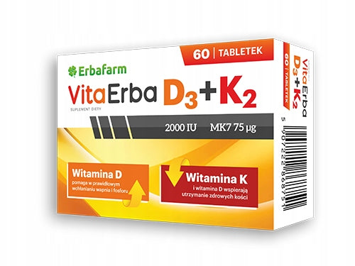 VitaErba D3 2000 IU + K2MK7 60 Tablets