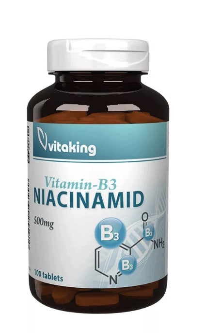 Vitaking Niacinamide 500mg (vitamin B3) 100 tablets