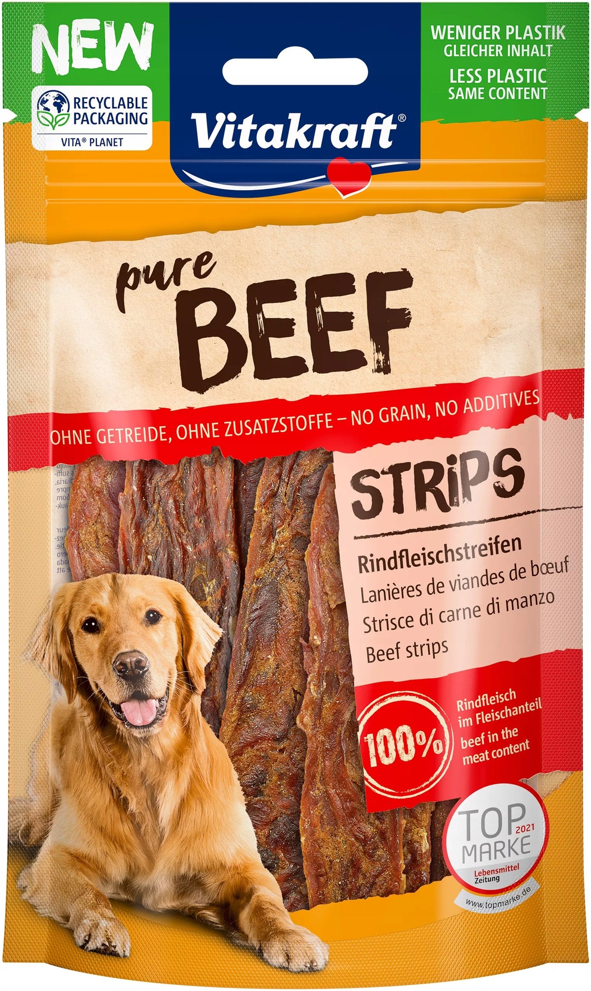 Vitakraft BEEF strips beef 80g Dog Treat