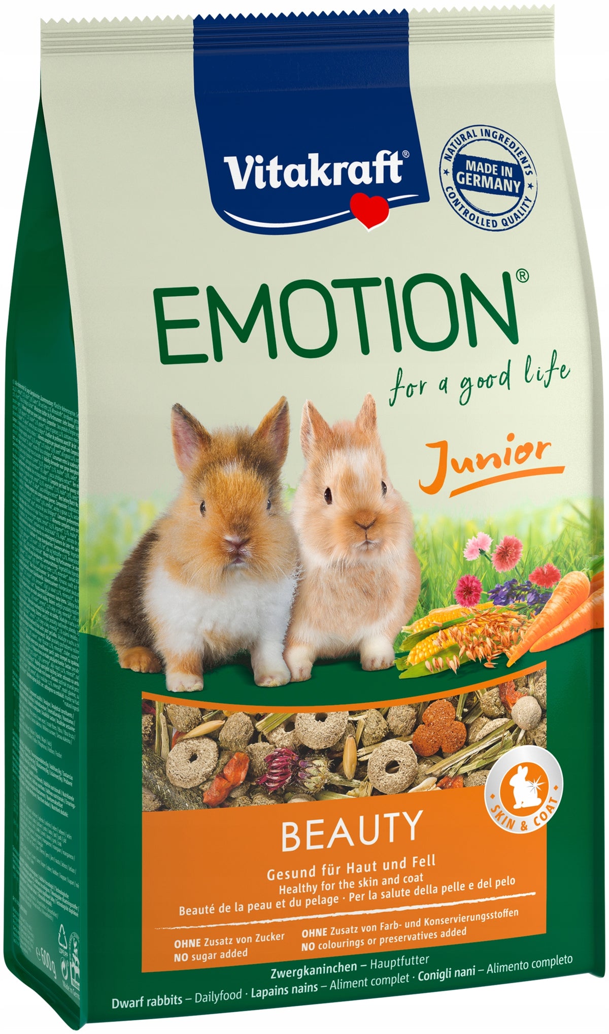 Vitakraft Emotion Beauty Selection For Rabbit Junior 600g