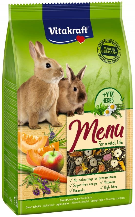 Vitakraft Menu Vital for rabbit 3kg Basic food