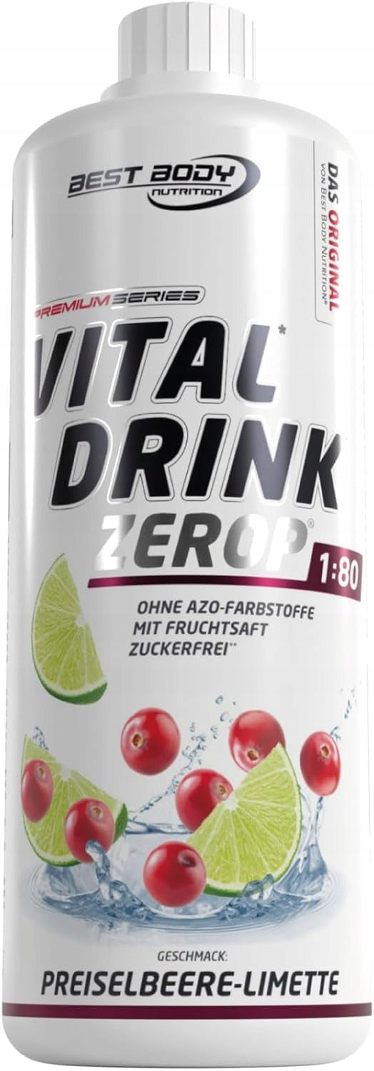 Vital drink Zerop 1000ml - cranberry lime
