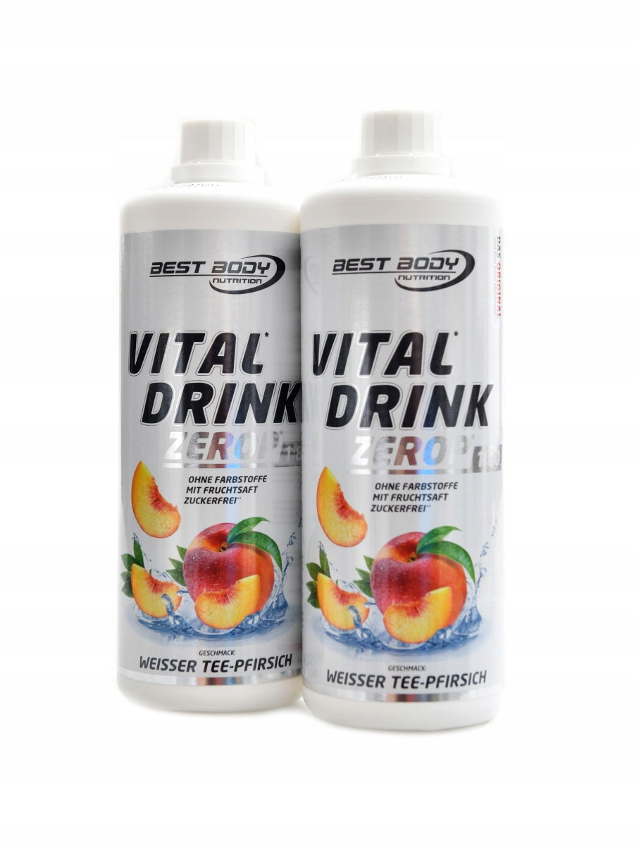 Vital drink Zerop 2 x 1000 ml bílý čaj s broskví DUOPACK