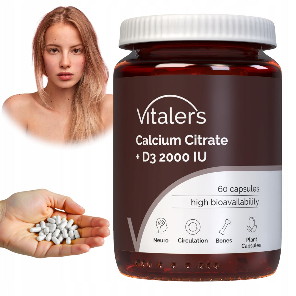 Vitaler's Calcium Citrate Vitamin D3 + Calcium Bone Resistance 60 Capsules