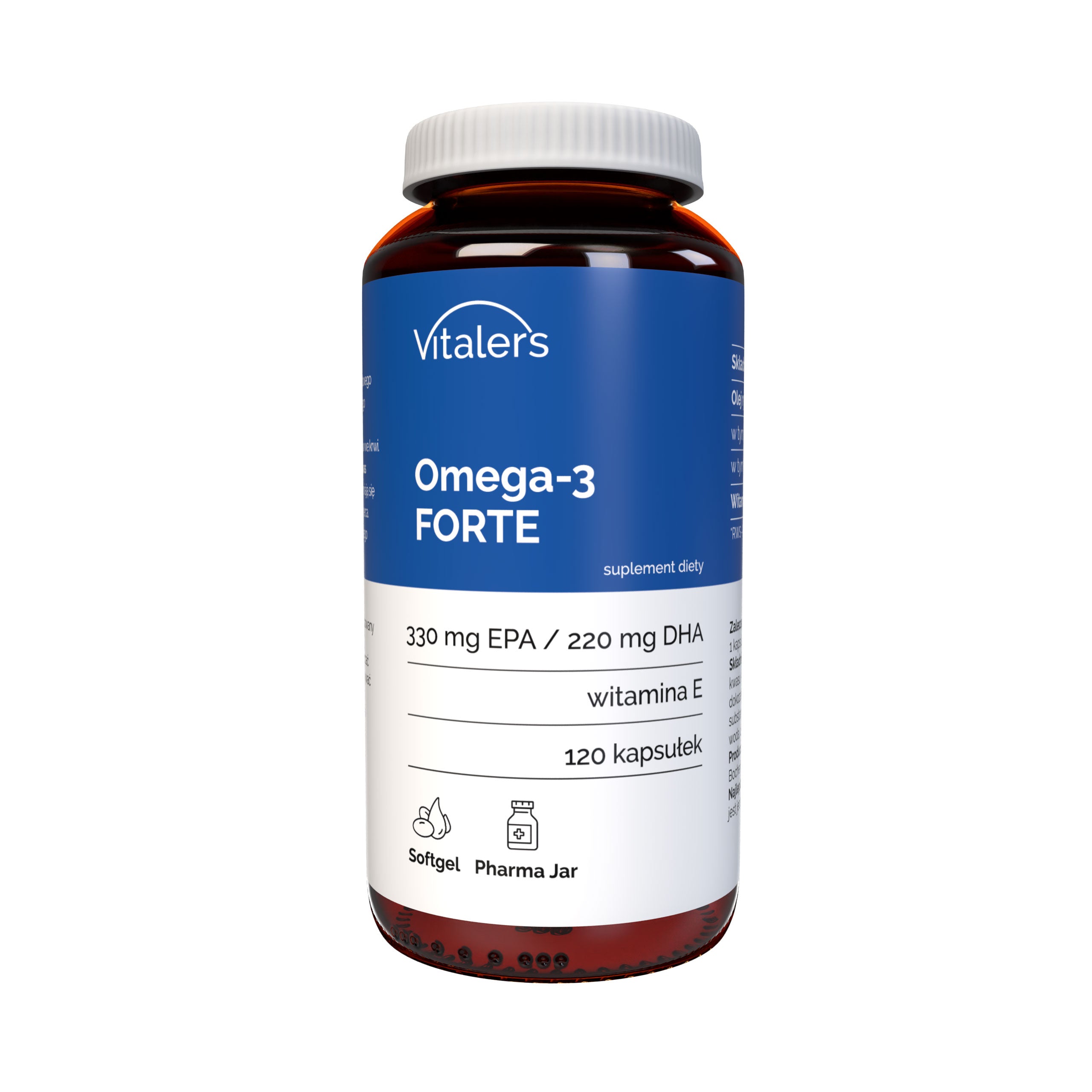 Vitaler's Omega-3 Forte EPA DHA immunity 120 kaps. Medical device no