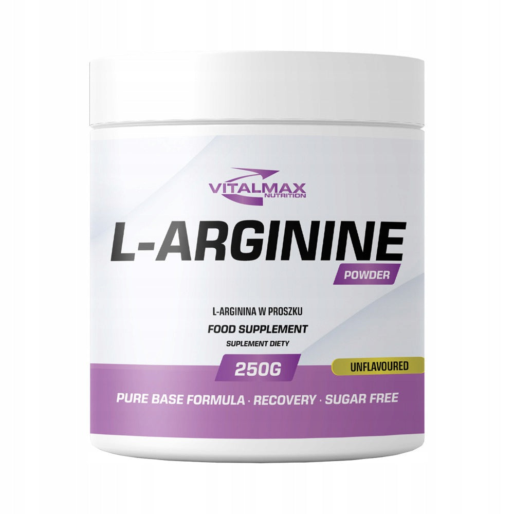 Vitalmax L-Arginine 250g powder muscle pump nitric oxide training