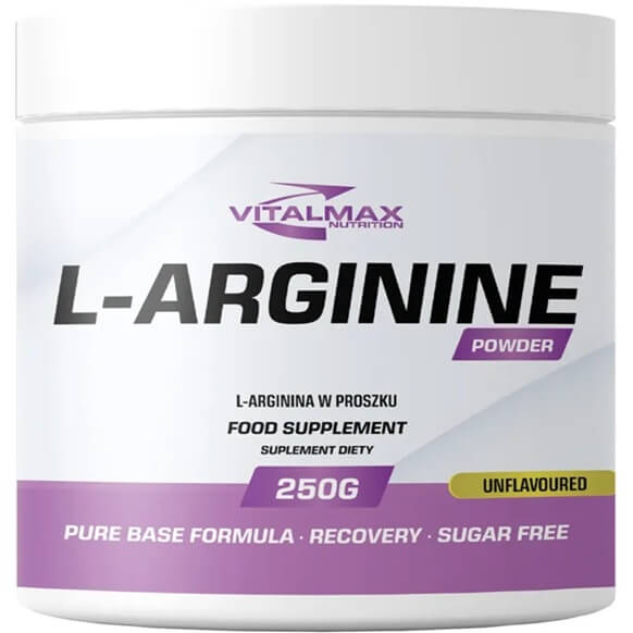 Vitalmax L-Arginine Powder 250g natural unflavored L-arginine powder