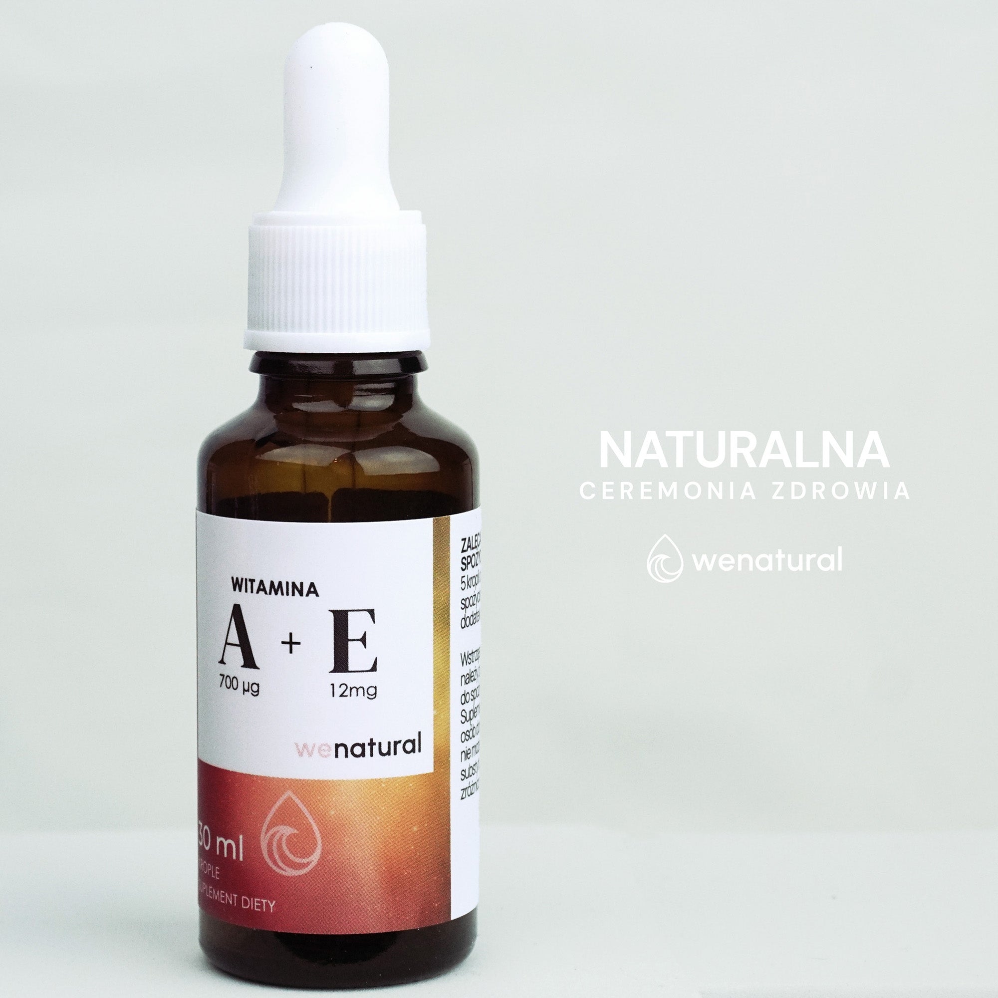 Vitamin A+E drops 30 ml Wenatural skin hair nails vision AE EA A E Packaging status original