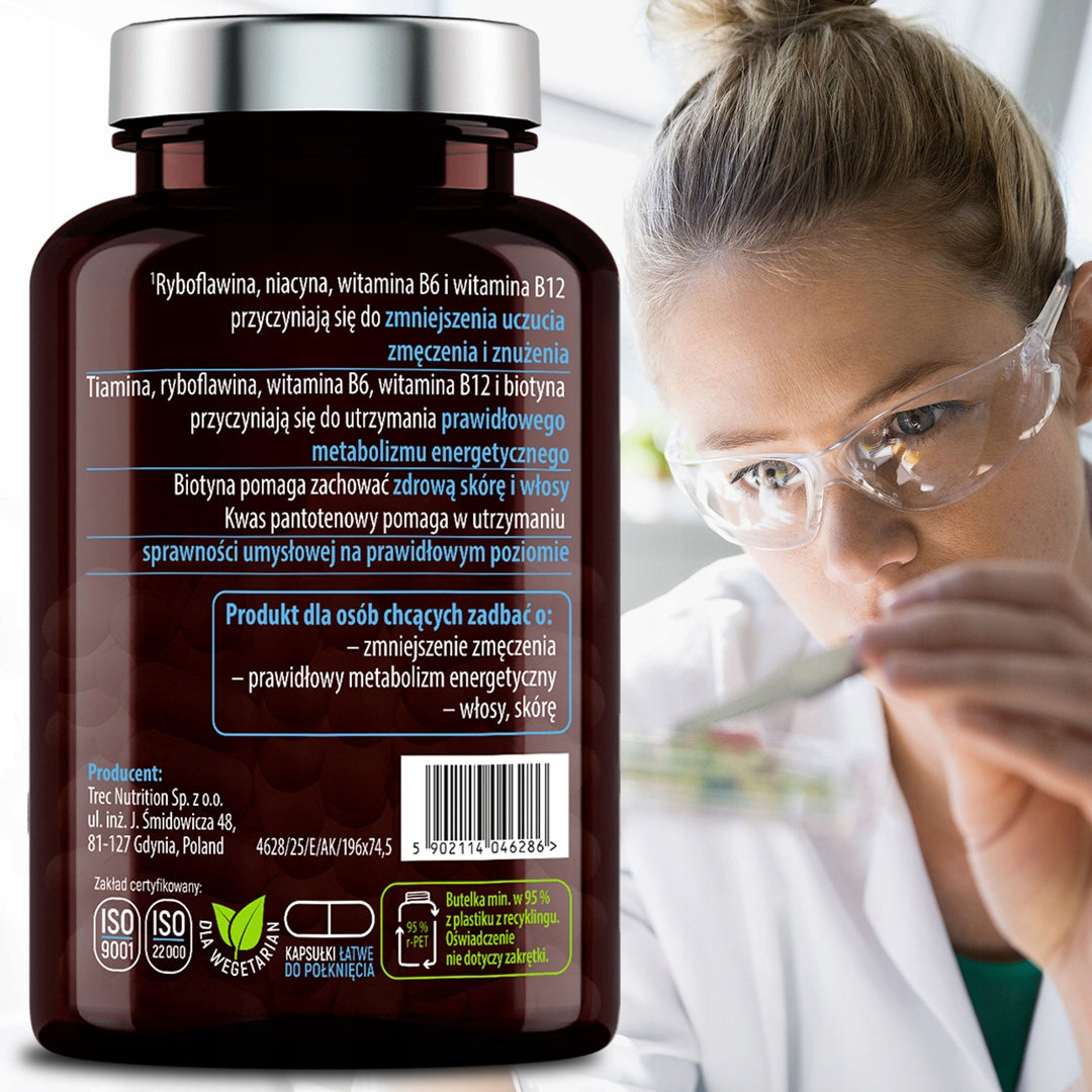 Vitamin B Complex Full Spectrum For 90 Days – For Fatigue, Nerves and Mind Basic ingredient vitamin B complex