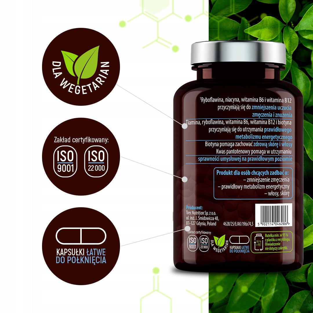 Vitamin B Complex Full Spectrum For 90 Days – For Fatigue, Nerves and Mind Brand Essensey