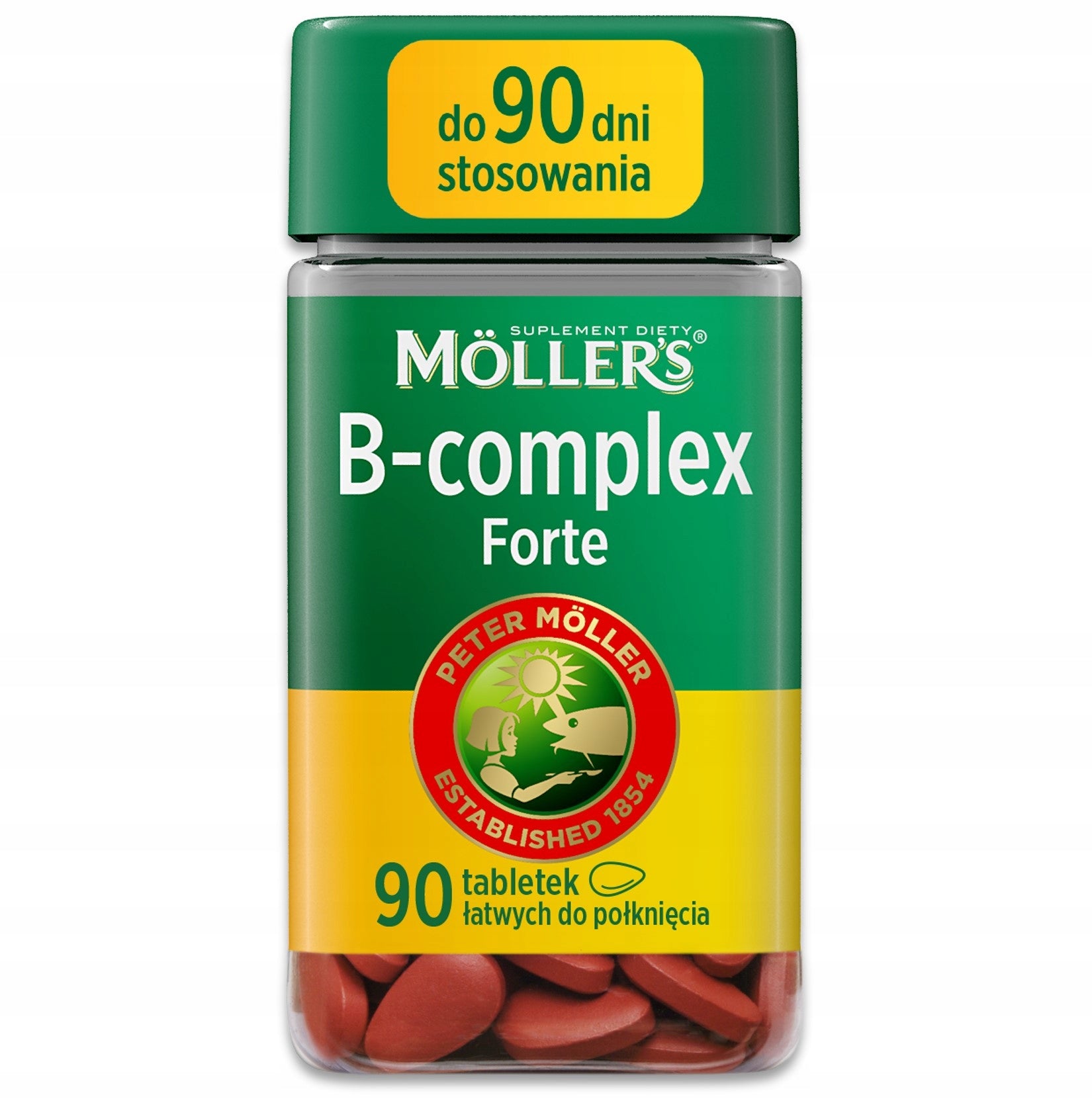 Vitamin B MÖLLER'S VMS B-Complex WIT B1 B2 B3 B5 B6 B7 B9 B12 90pcs Medical device no