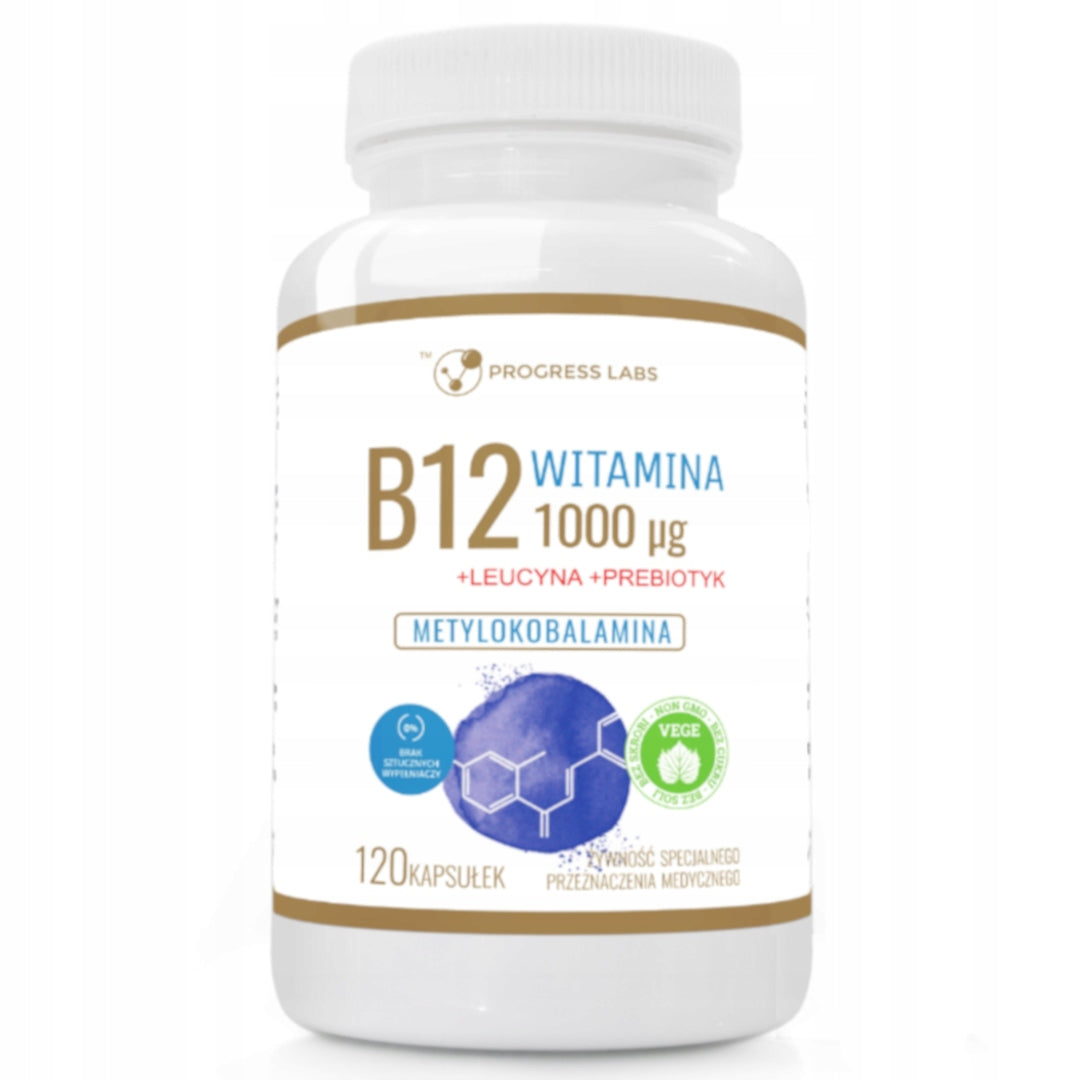 Vitamin B12 1000µg METHYLCOBALAMIN 120caps VEGAN