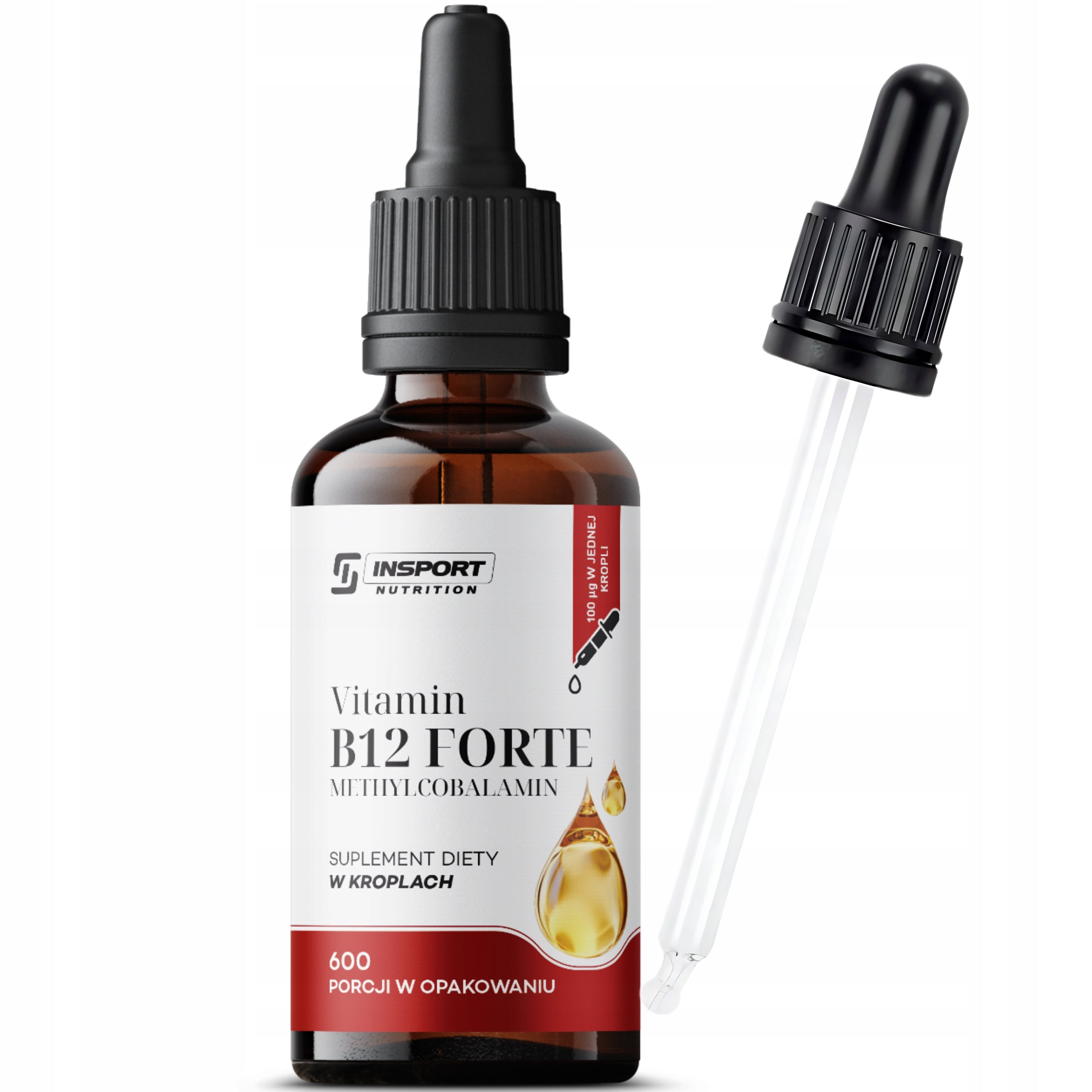 Vitamin B12 FORTE Drops 30ml Nervous System METHYLCOBALAMIN | INSPORT