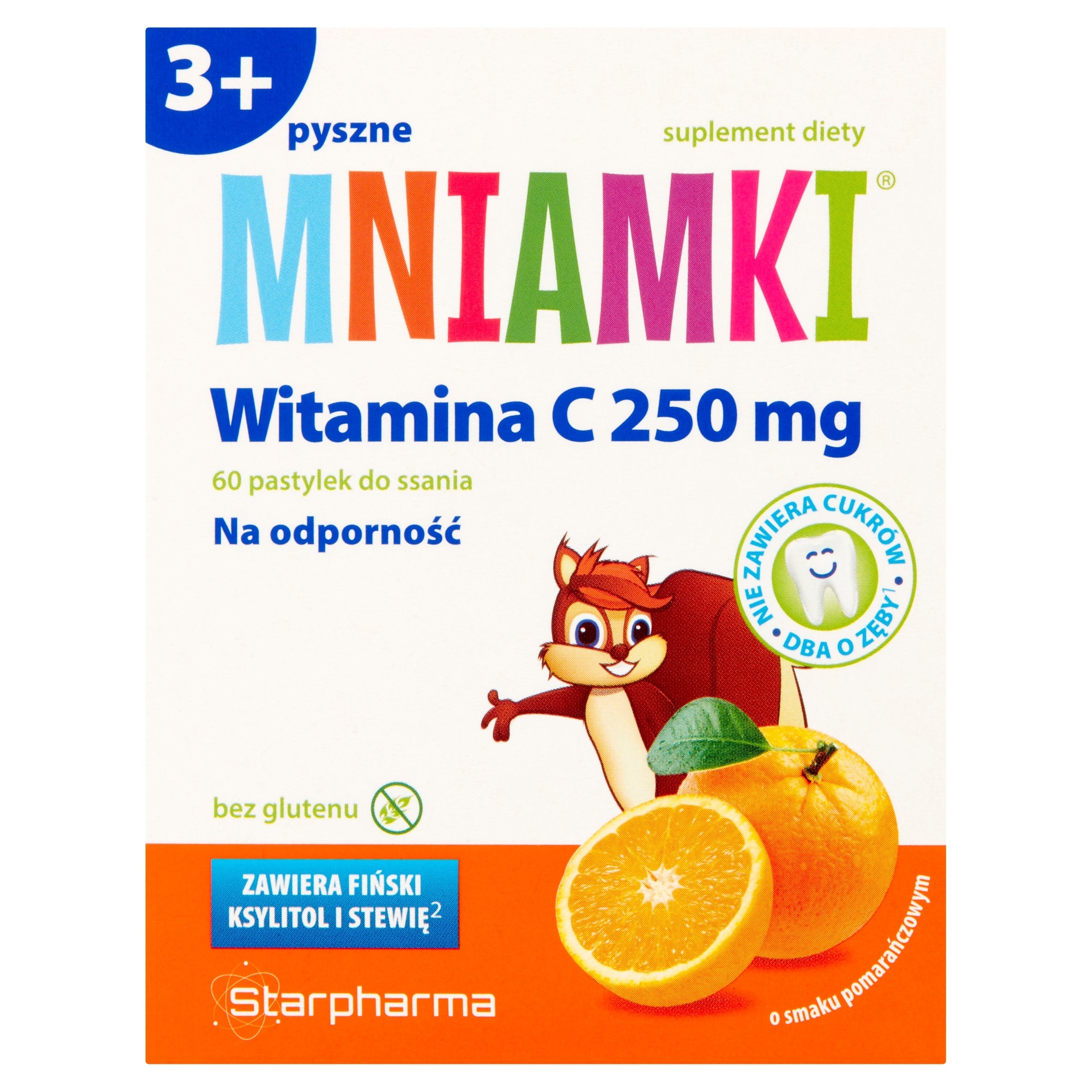 Vitamin C 250 mg lozenges orange Mniamki 60 pcs.