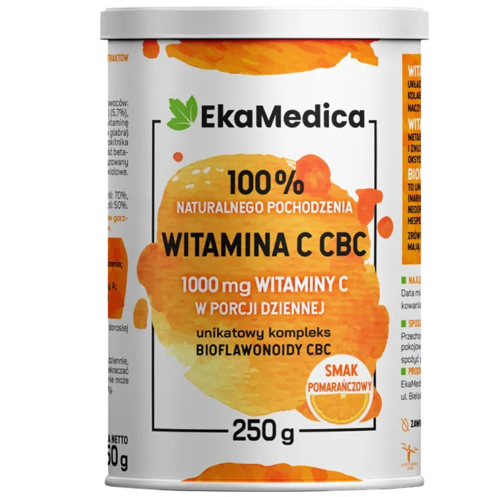 Vitamin C CBC EkaMedica powder 250g orange flavour