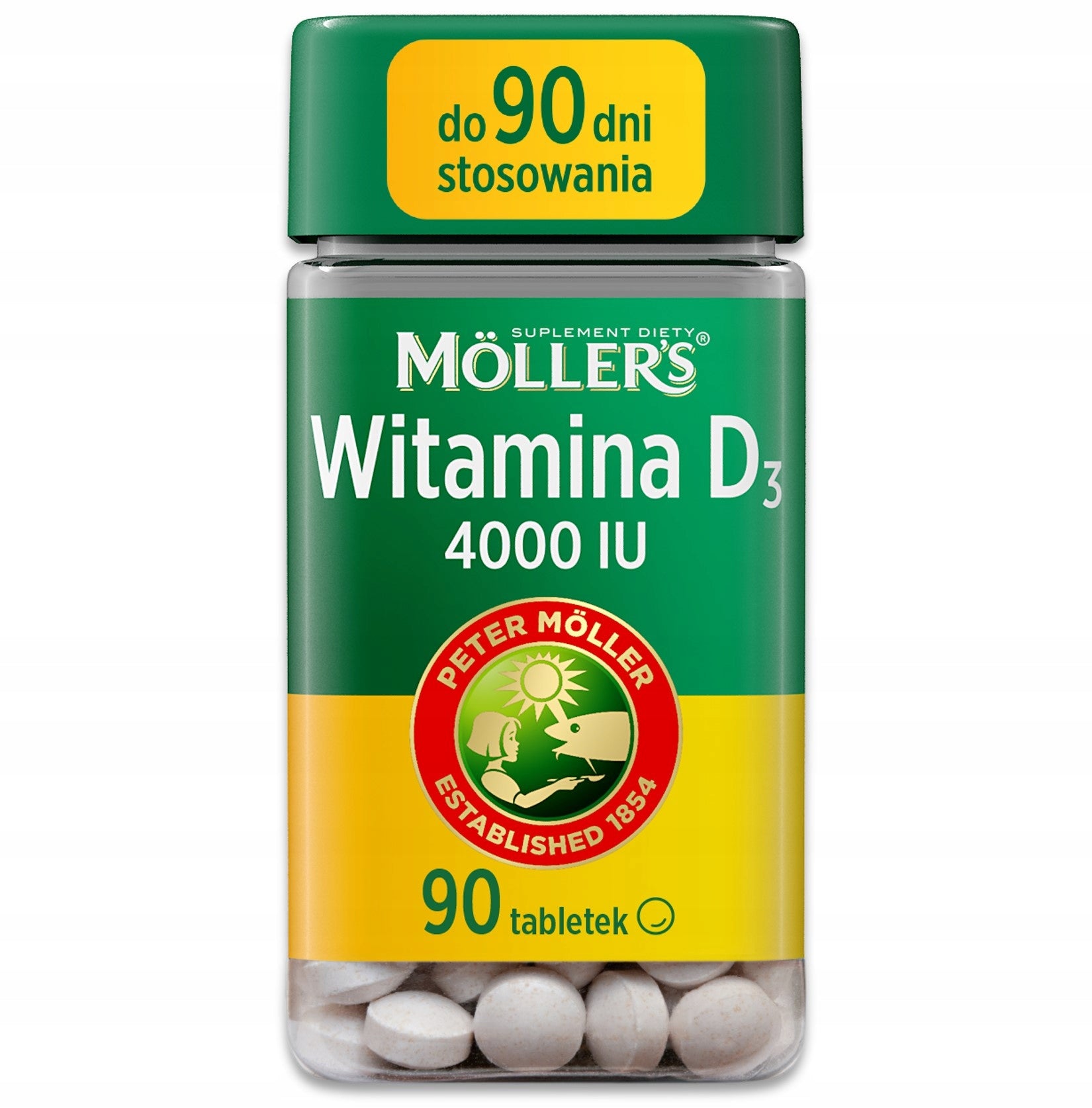 Vitamin D 4000IU MÖLLER'S VMS BONE TEETH JOINTS IMMUNITY FATIGUE 90 pcs. Medical device no
