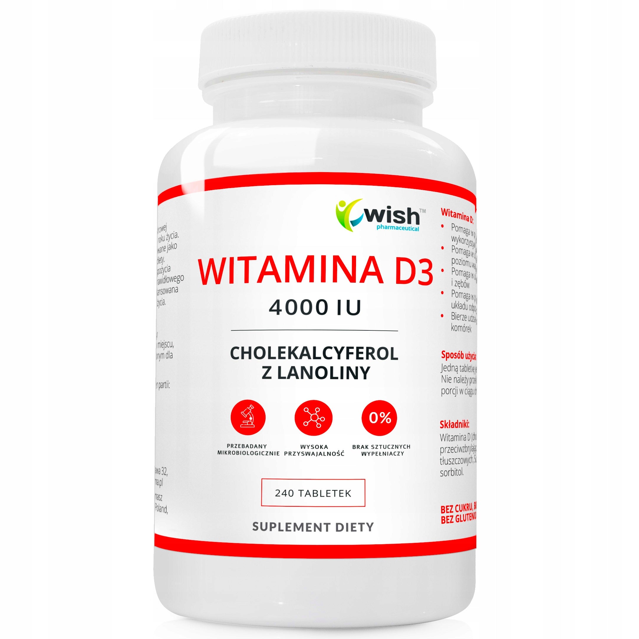 Vitamin D3 4000 IU Forte 240 table Boost BONE IMMUNITY Good MOOD