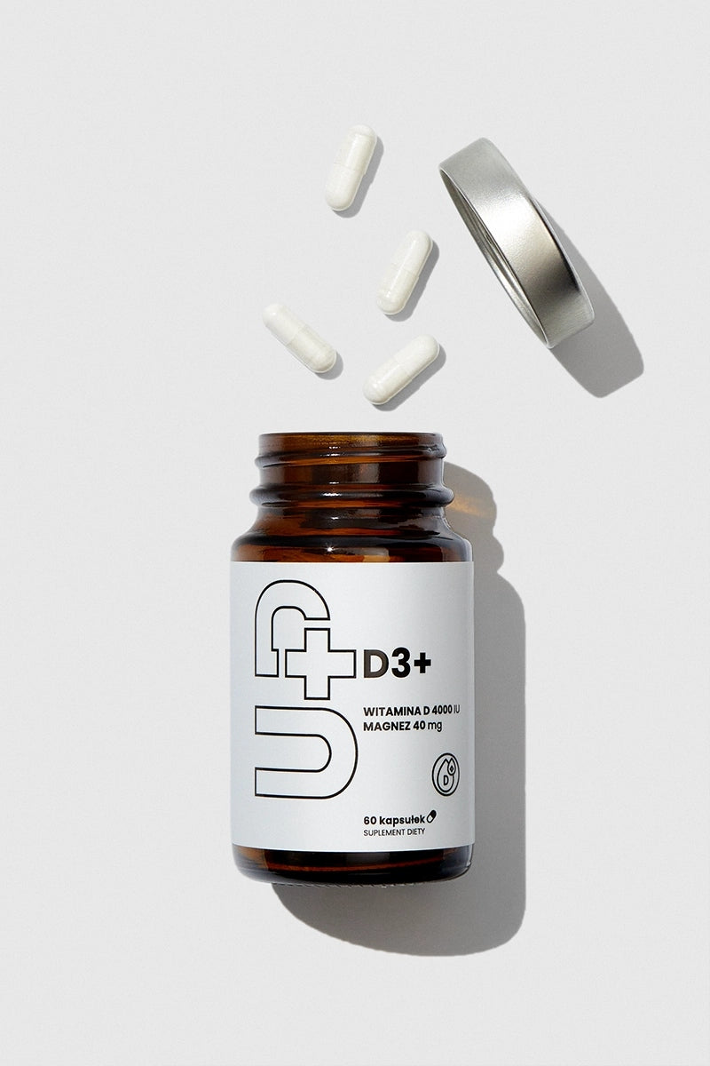 Vitamin D3 4000 IU with Magnesium UP Health Pharma 60k for Immunity Sleep UP D3+ Manufacturer code 5904754157841