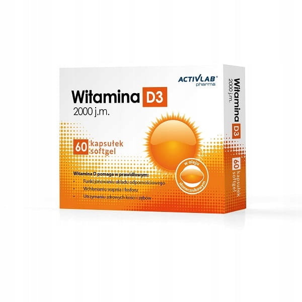 Vitamin D3 Activlab 2000 IU 60 kaps.
