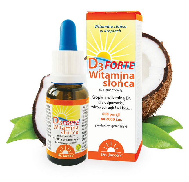 Vitamin D3 FORTE drops 20ml liquid DR JACOBS Expiration date not specified