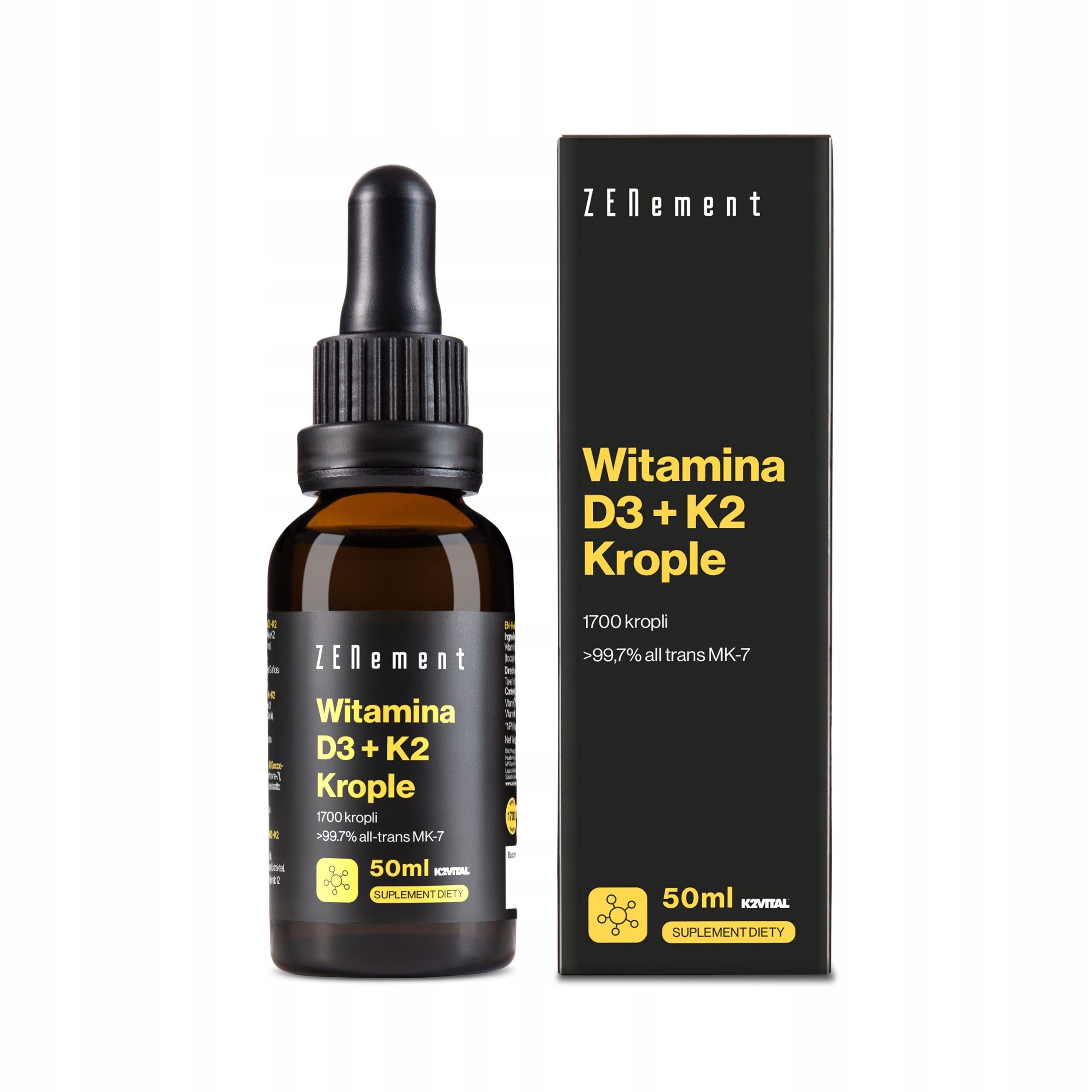 Vitamin D3 + K2 Drops 1700 drops - 50 ml