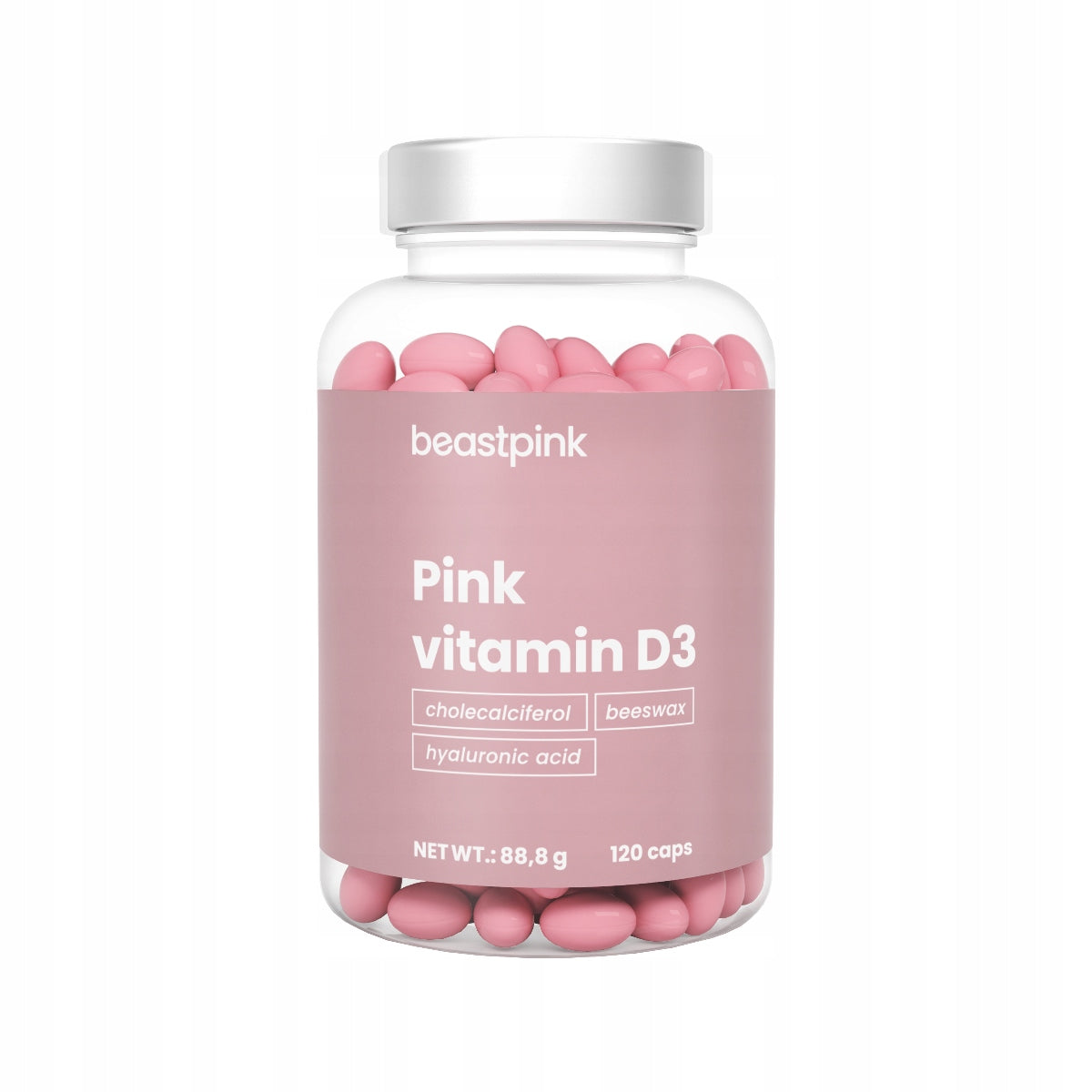 Vitamin D3 Pink 2000 IU for women 120 caps. BeastPink