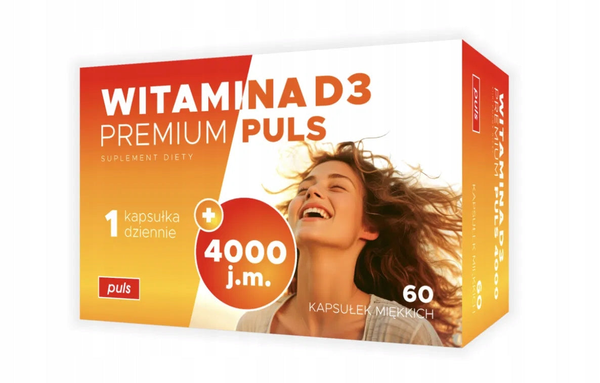 Vitamin D3 Premium PULS 4000 IU bone and muscle resistance 60 capsules