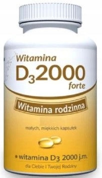 Vitamin D3 in oil 2000 IU 80 capsules Brand Uniphar