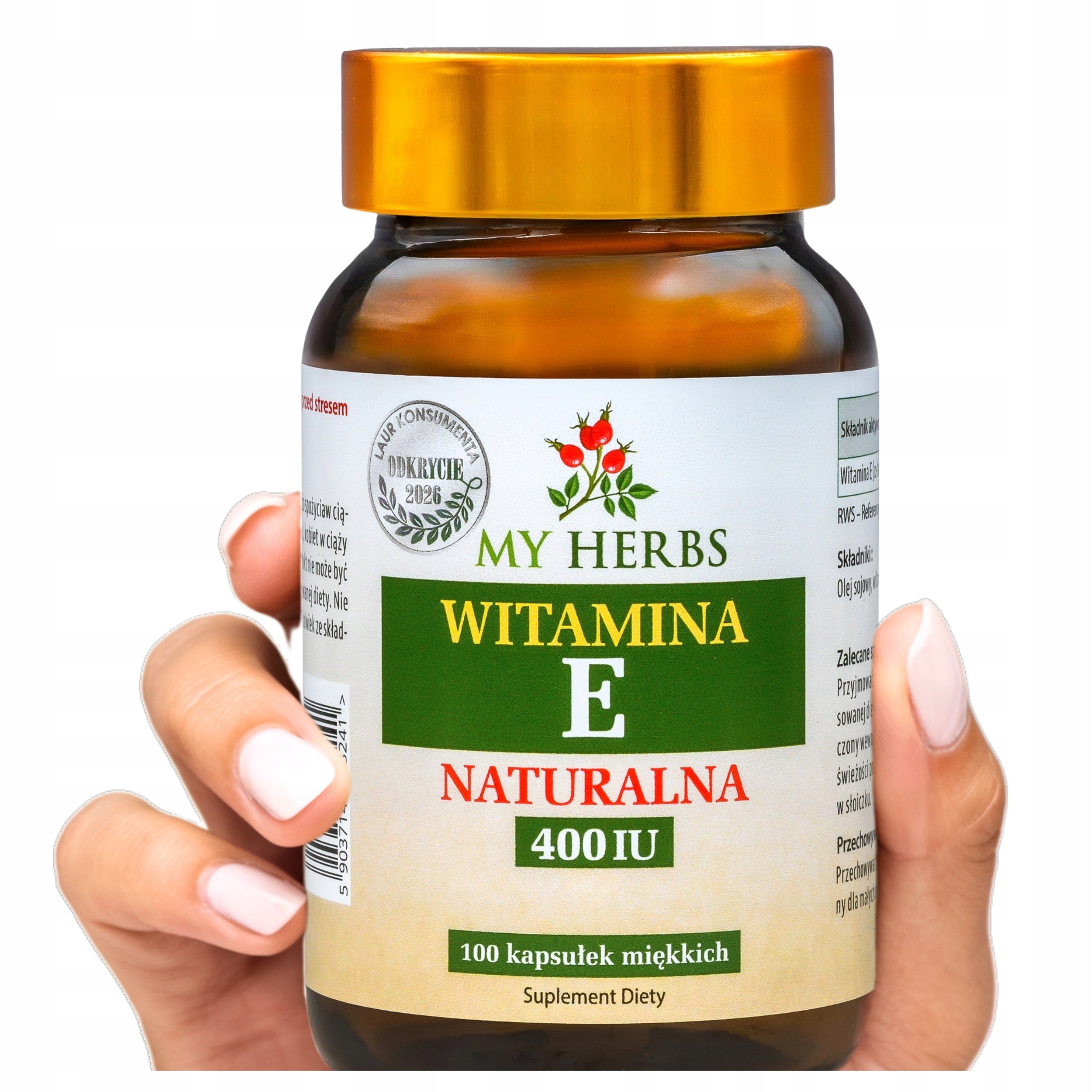 Vitamin E 400 IU in oil 100 kaps.