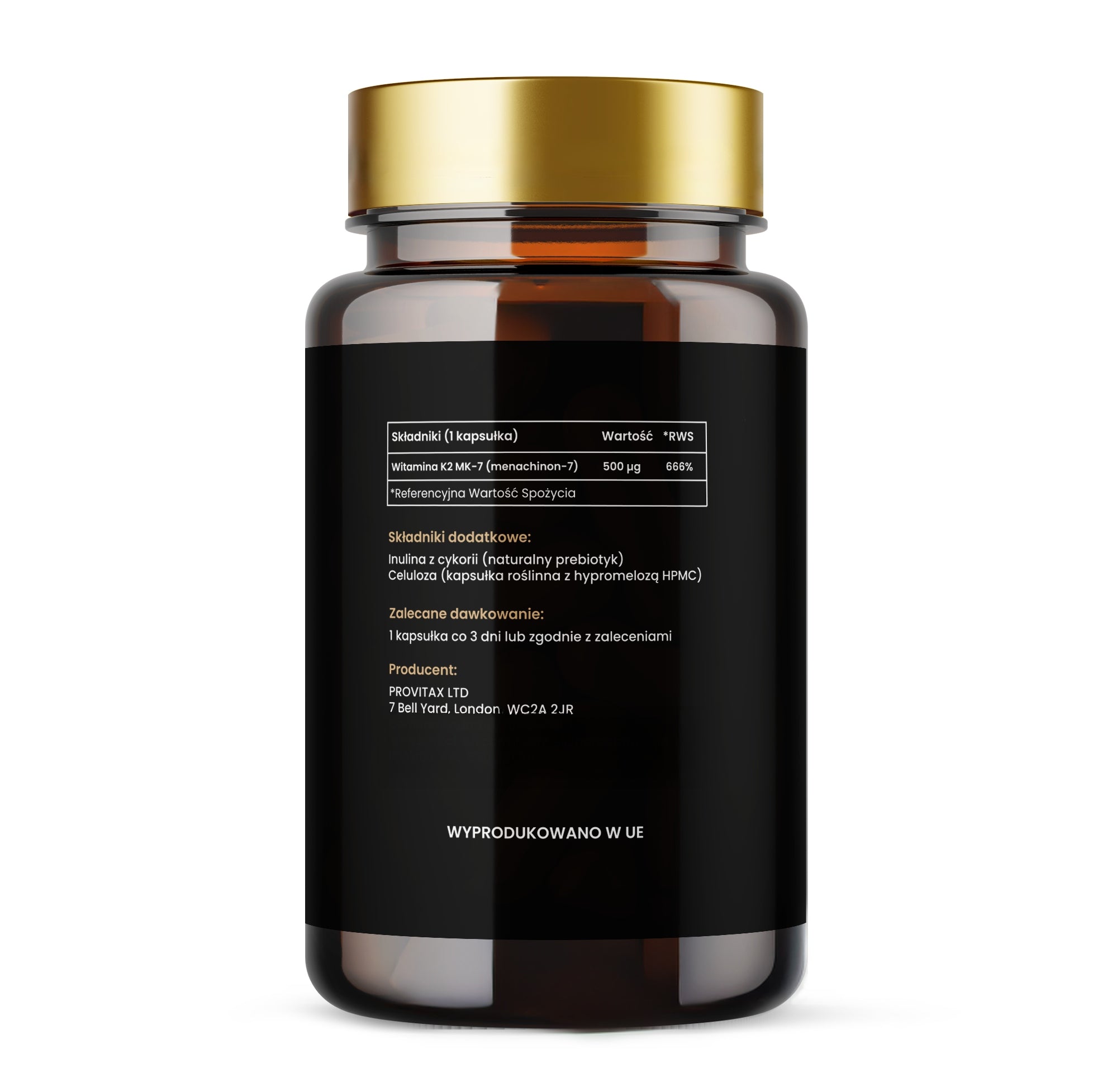 Vitamin K2 MK-7 500 mcg 60 capsules healthy strong bone teeth Herbolatti Packaging status original