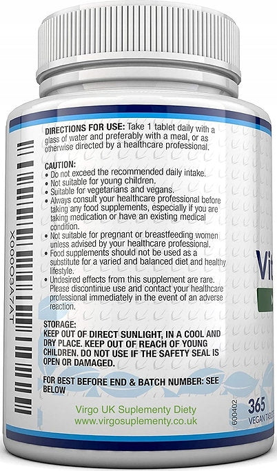 Vitamin K2 MK7 200 mcg 365 Tablets for Vegans Effective Top Quality EAN (GTIN) 683489656472
