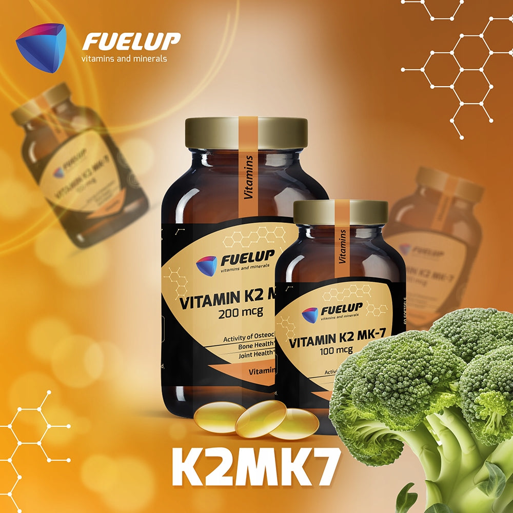 Vitamin K2 MK7 Fuel-Up 100 mcg, 60 caps BLOOD CLOTTING HEALTHY BONES Brand no brand