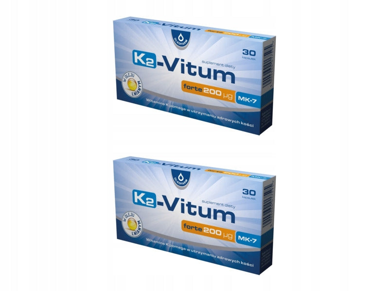 Vitamin K2 OLEOFARM K2-Vitum Forte 200 (30 capsules) x 2