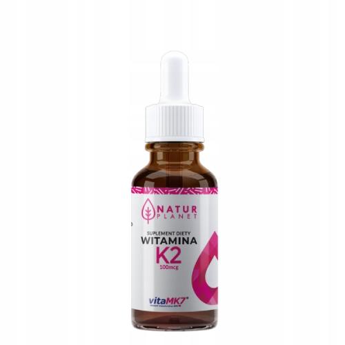 Vitamin K2 in drops NaturPlanet for healthy bones heart 30ml