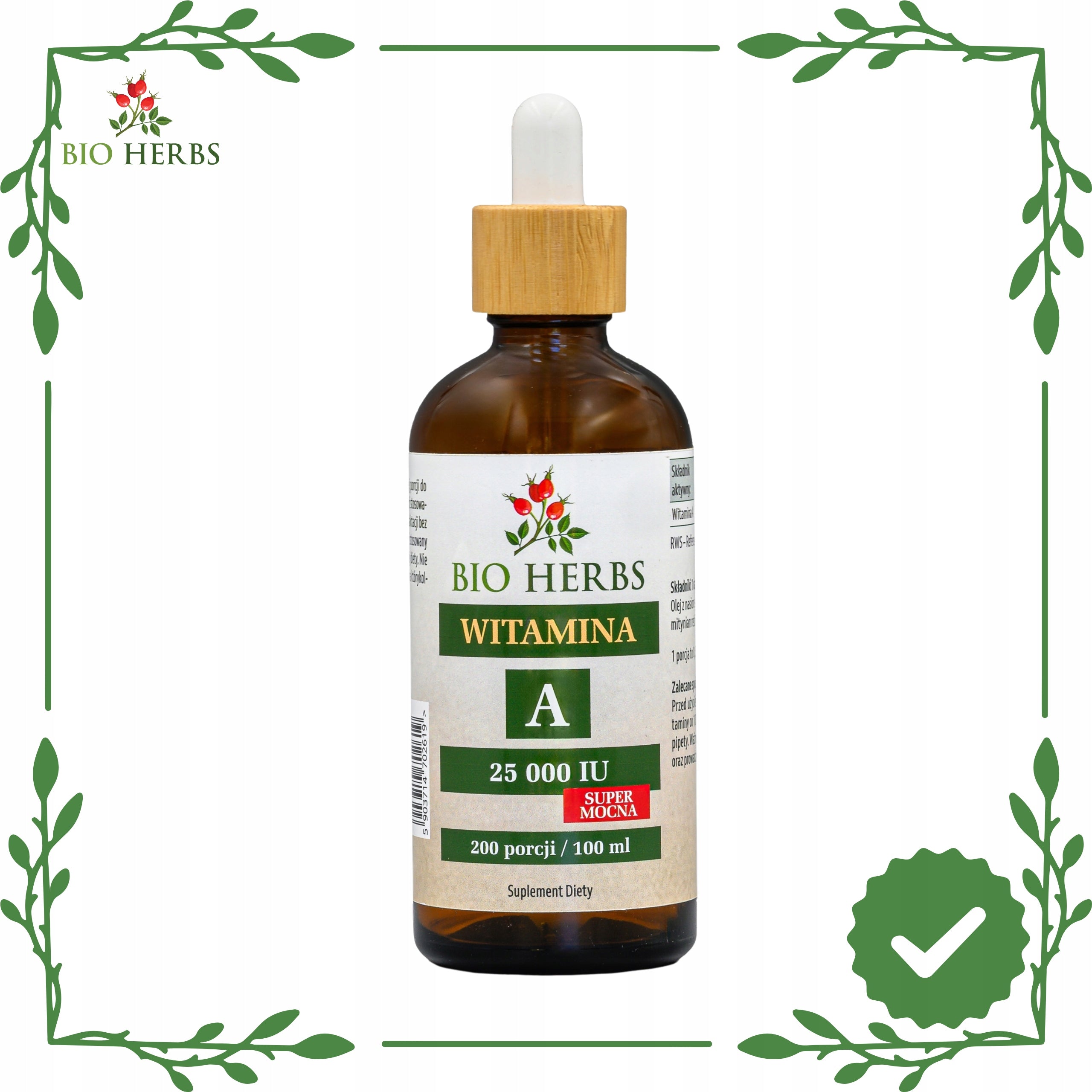 Vitamin a 25000iu in oil super strong retinol vision beautiful skin 100ml Medical device no