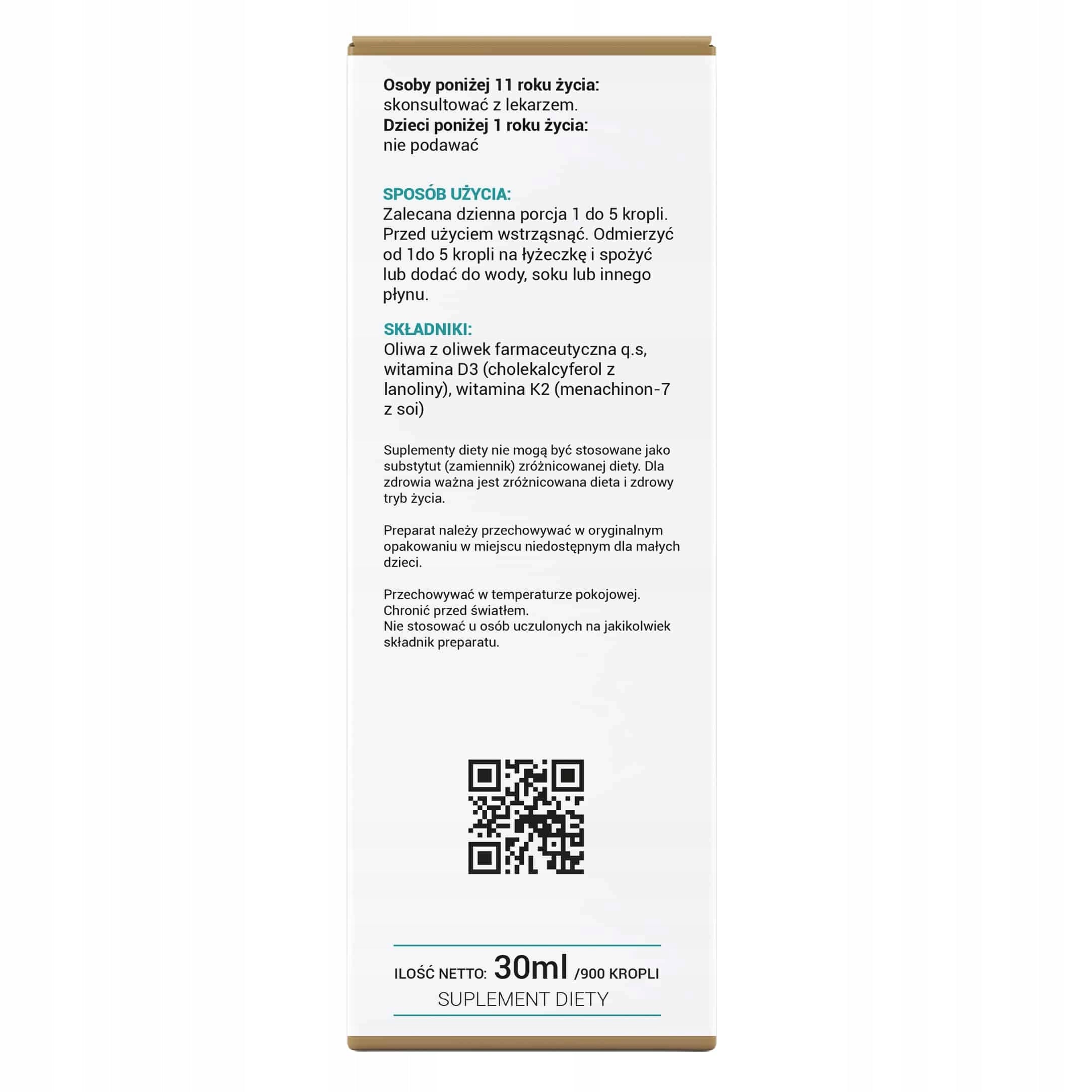 Vitamins K2 + D3 in drops for RESISTANCE BONE MUSCLES Alto Pharma 30 ml. Manufacturer code 5903661237691