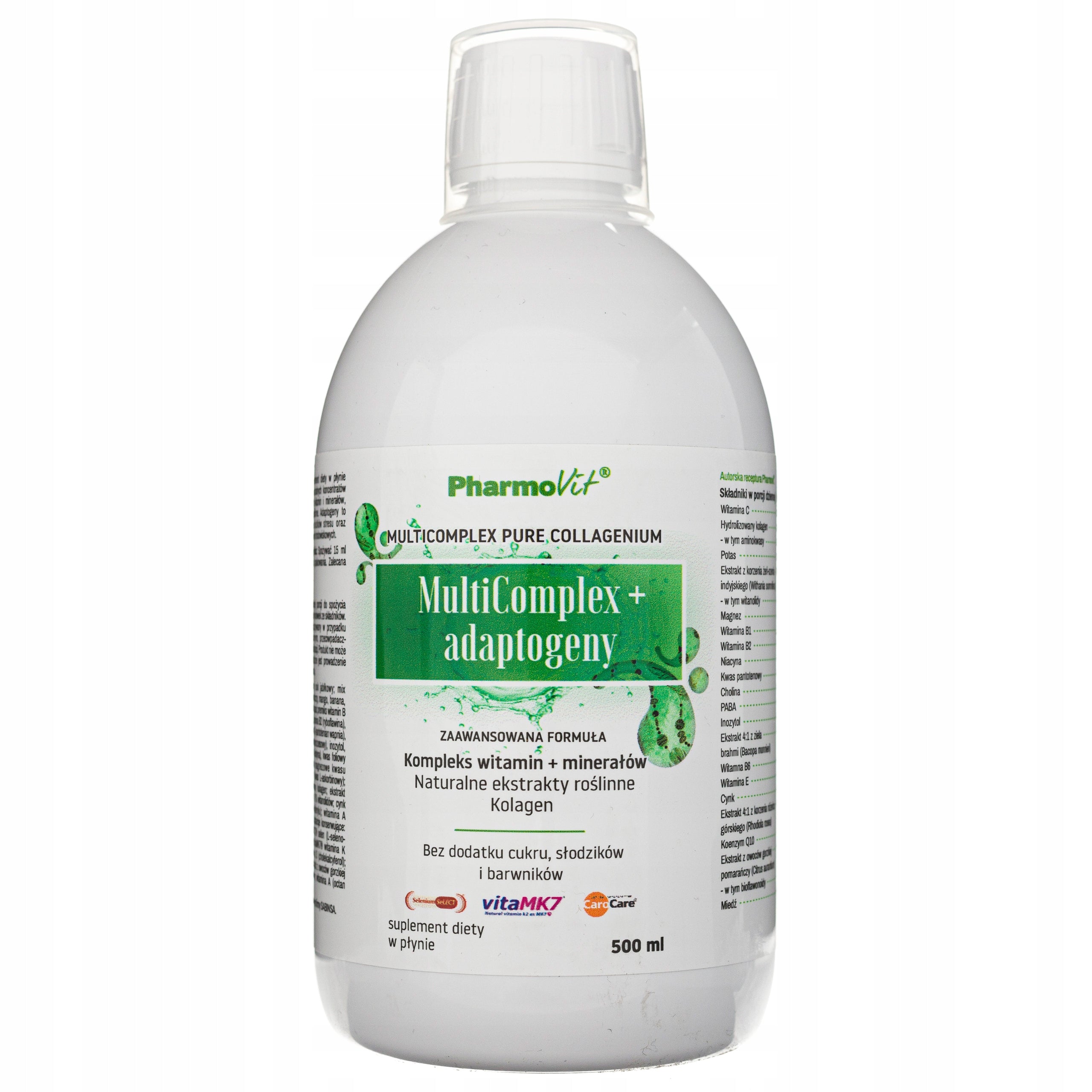 Vitamins Minerals Collagen MultiComplex + adaptogens LIQUID 500 ml Pharmovit Manufacturer code 5902811239462