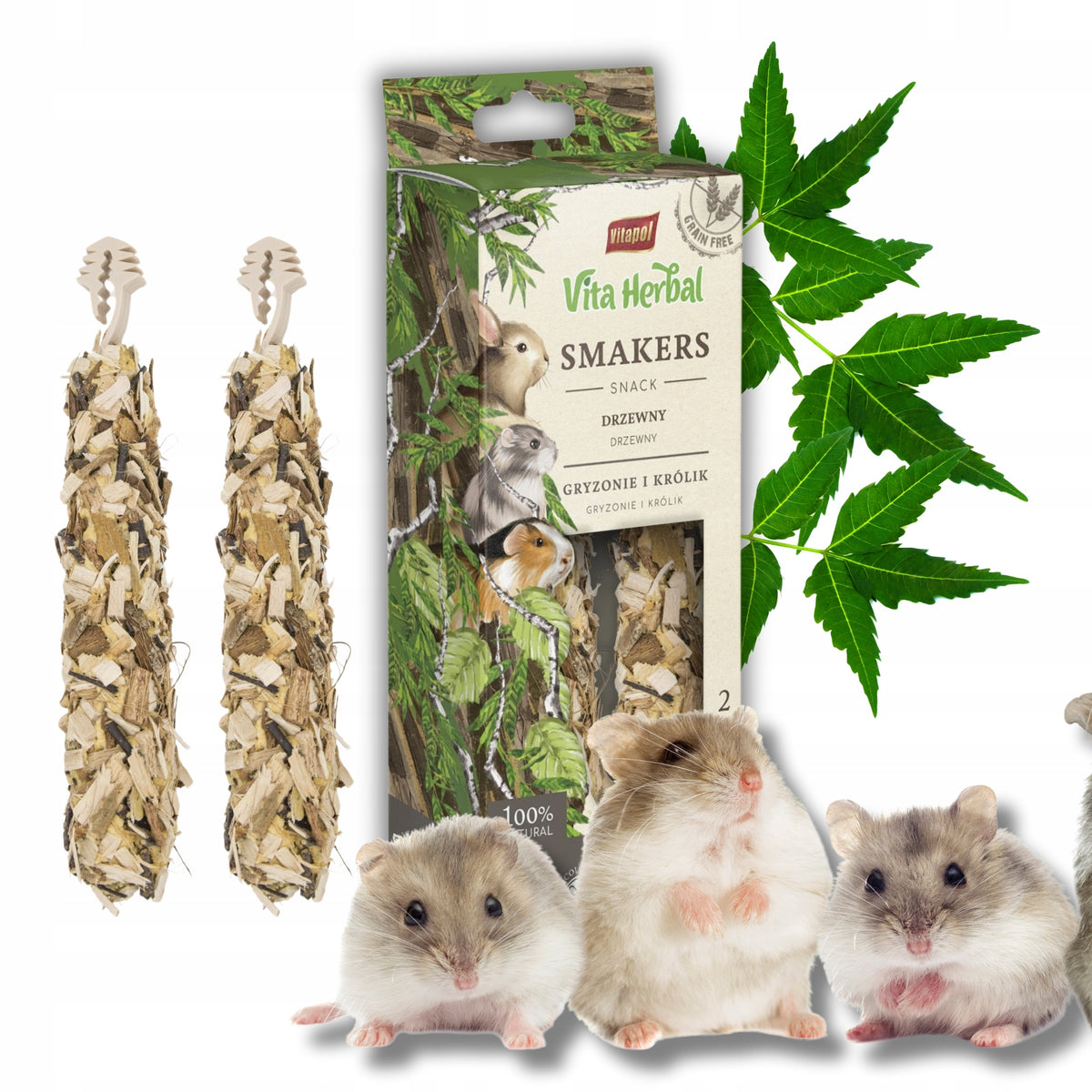 Vitapol Vita Herbal Wood Smakers for Rodents and Rabbits 90g