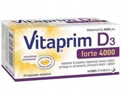 Vitaprim D3 Forte 4000, 70 capsules