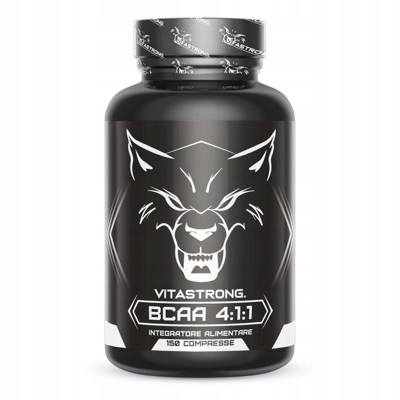 Vitastrong BCAA 4:1:1 150 Capsules Protein Synthesis Support.