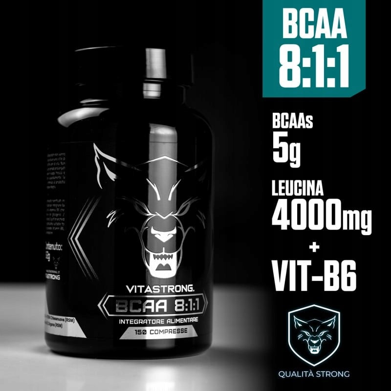 Vitastrong BCAA 8:1:1 150 Tablets Muscle Hypertrophy Packaging status original