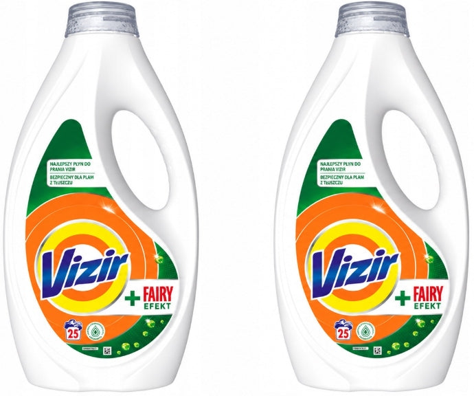 Vizir +Fairy Effect Colour Wash 2x1125ml 50 Washes