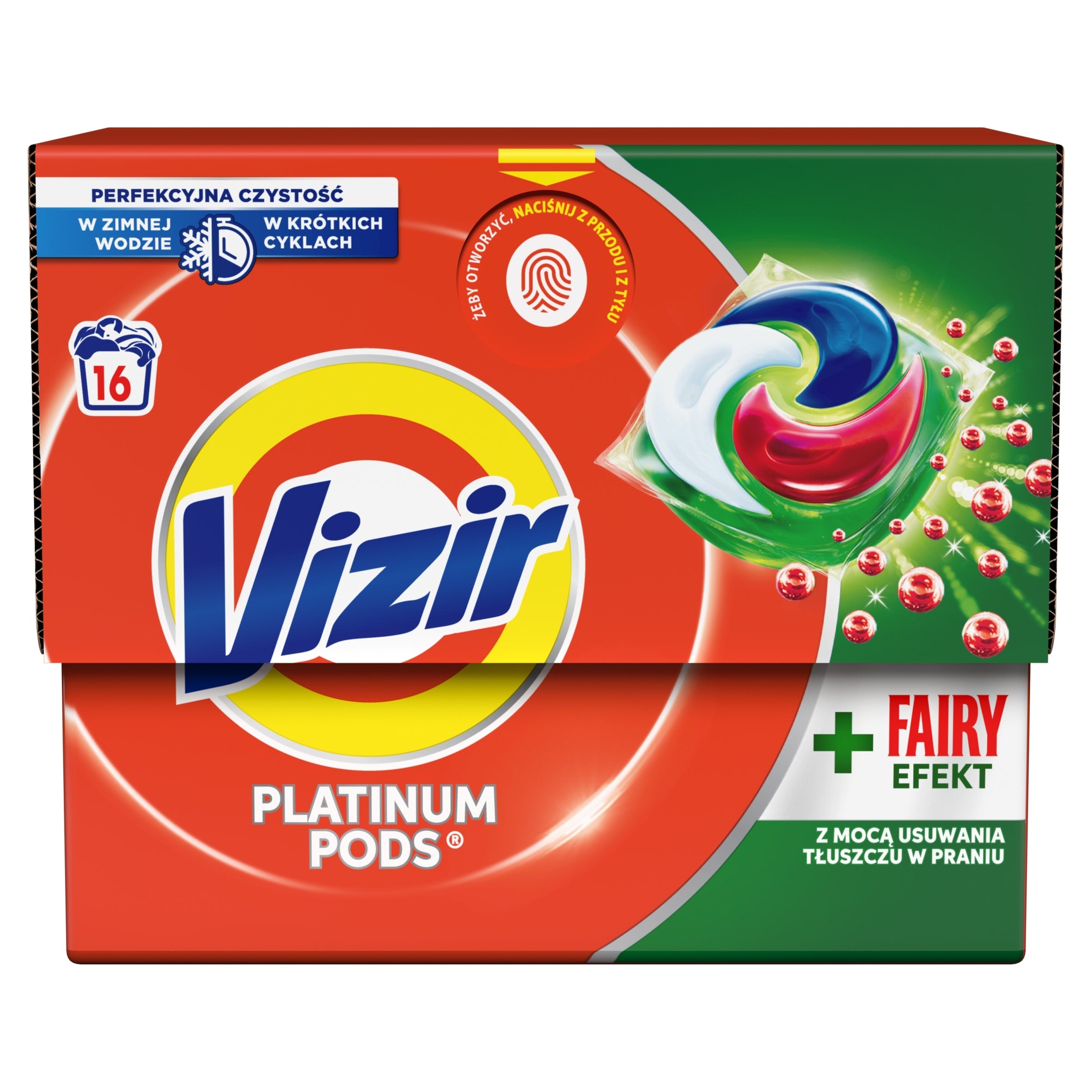 Vizir Fairy Effect, washing capsules, 16 W, 16 pcs.