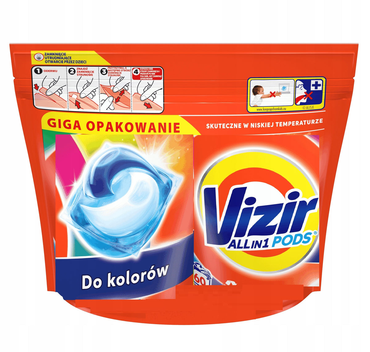 Vizir Pods Washing Capsules 60 Pcs Color Manufacturer code 81543849