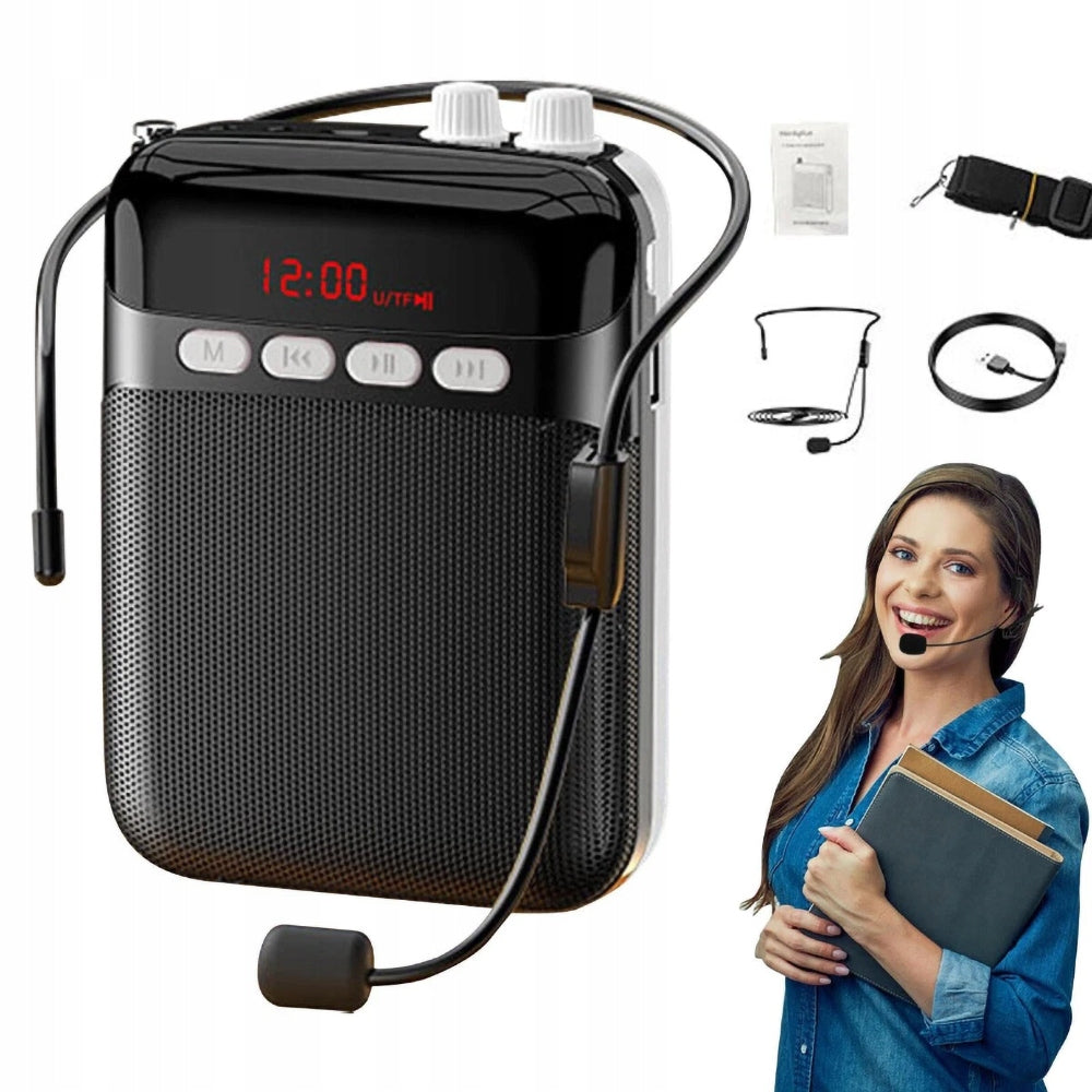 Voice Amplifier Microphone + FM for Tourist Guide, Teacher